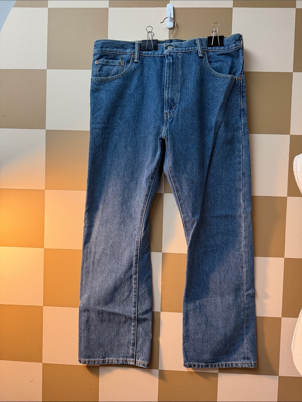 Levi's Straight Leg Blue Denim Jeans